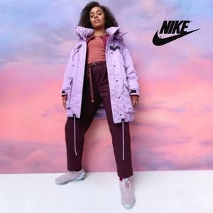 Women's Nike Sportwear Down-fill City Ready Purple Lilac Winter Coat Size Medium